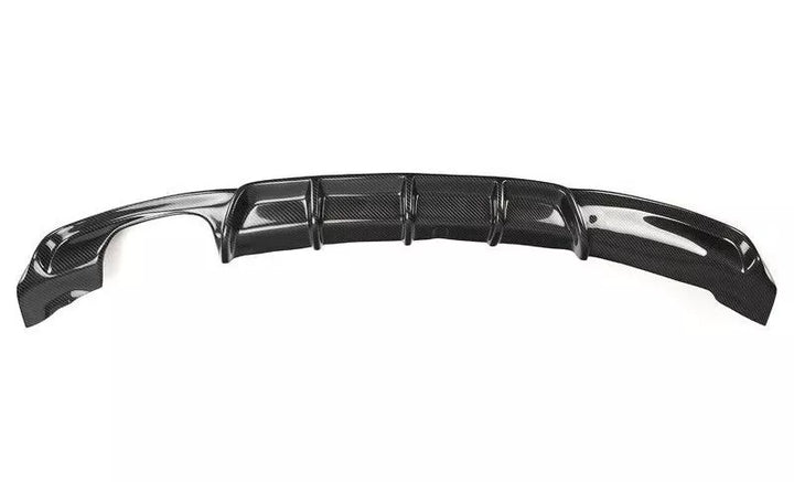 BMW F30 F31 3 Series carbon fibre look rear diffuser dual left exit