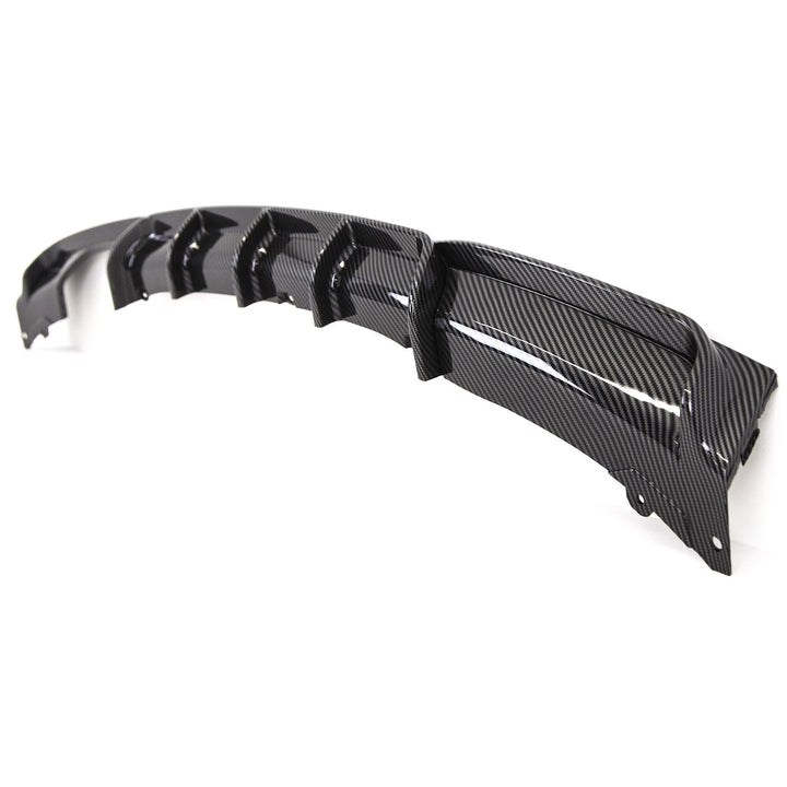 BMW F30 M Sport carbon fibre look rear diffuser close-up