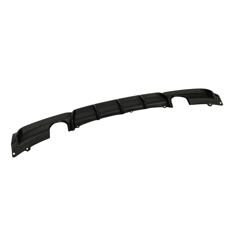 BMW F30 3 Series gloss black diffuser rear view dual exit