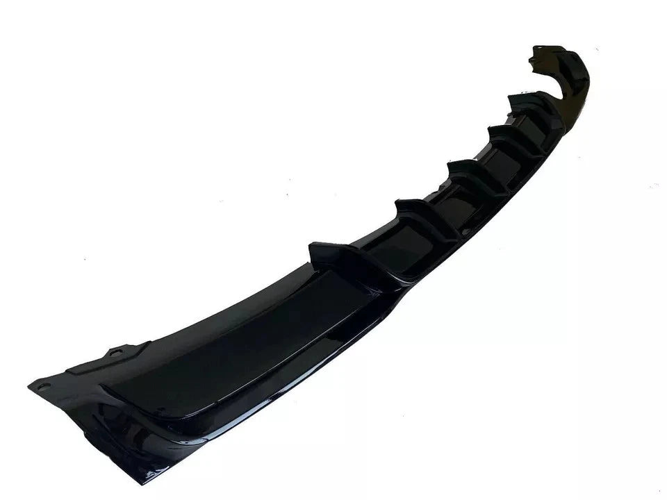 BMW F30 3 Series gloss black diffuser rear view single exit
