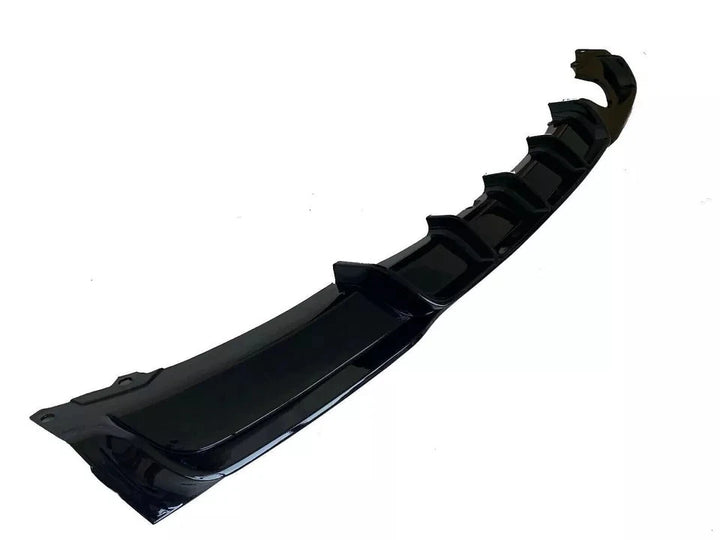 BMW F30 3 Series gloss black diffuser rear view single exit