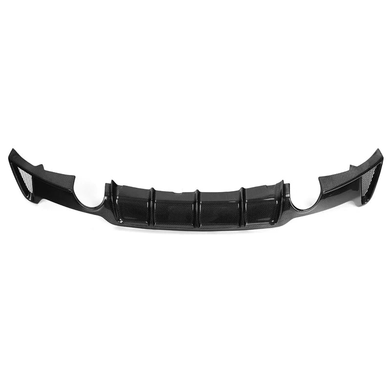 Genuine carbon fibre rear diffuser V1 for BMW 4 Series F32 F33 F36, dual exhaust