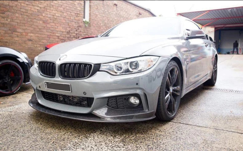 BMW F33 Convertible genuine carbon fibre splitter installed