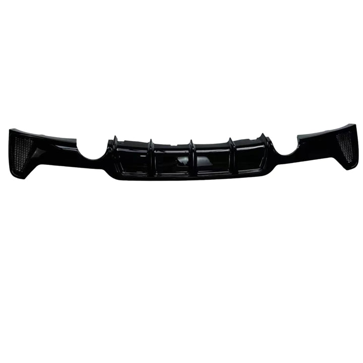 BMW F32 4 Series gloss black diffuser rear view dual exit