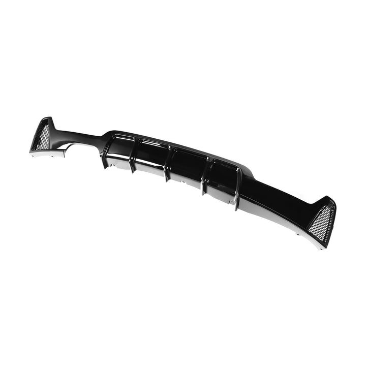 BMW 4 Series M Sport gloss black rear diffuser rear view