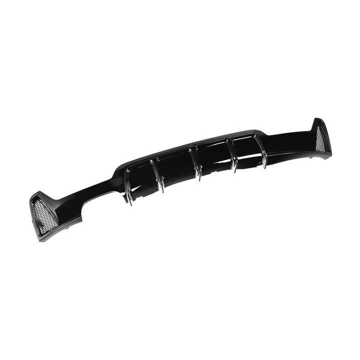 Gloss black rear diffuser for BMW 4 Series F-chassis twin left exit exhaust