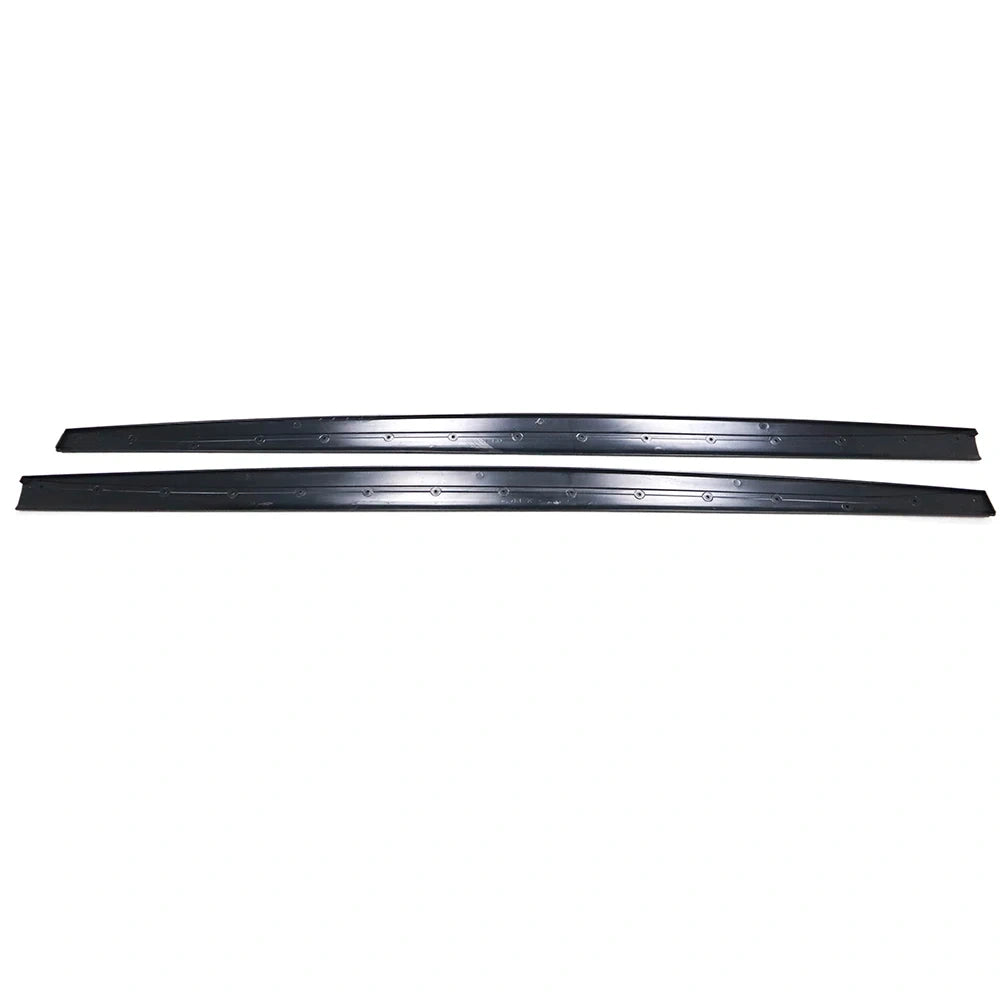 BMW F32 F33 F36 gloss black side skirts showing mounting detail