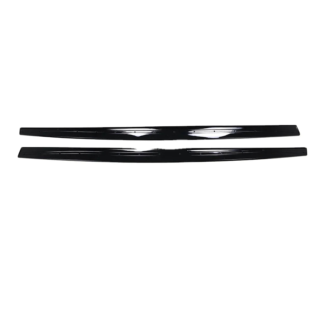 BMW 4 Series M Sport gloss black direct-fit side skirts installed