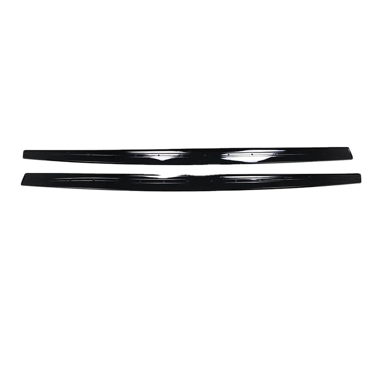 BMW 4 Series M Sport gloss black direct-fit side skirts installed