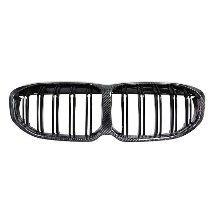 BMW 1 Series F40 carbon fibre dual slat front grille V1