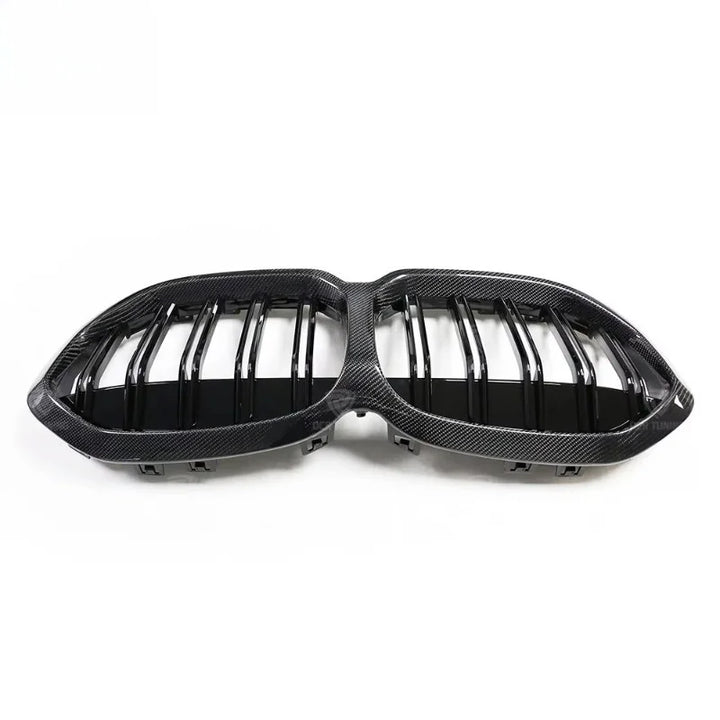 BMW 1 Series F40 grille close-up showing weave