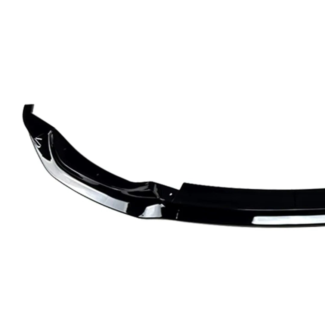 Gloss black front splitter V1 for BMW M3 F80 bumper close up