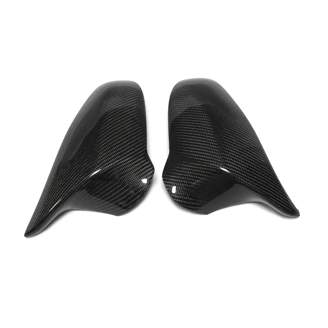 BMW M2 Competition F87 carbon fibre mirror caps close-up