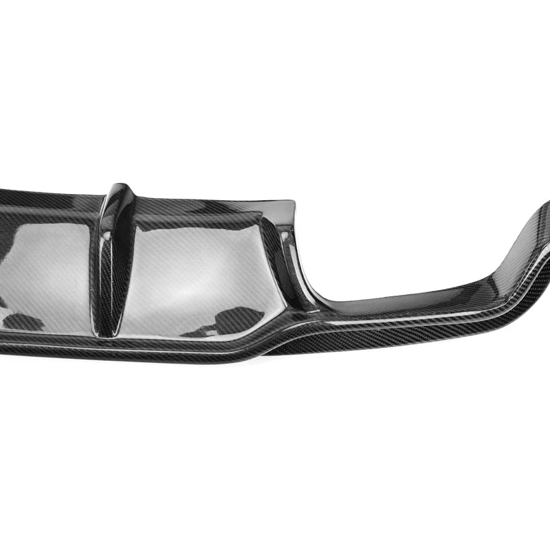 Carbon fibre rear diffuser for BMW X5M F85 showing weave