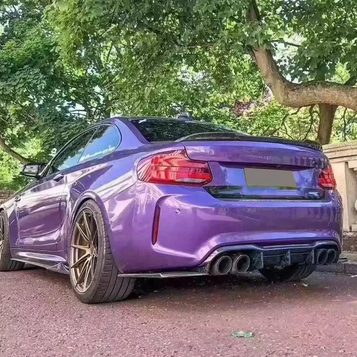 BMW M2 Competition F87 carbon fibre diffuser V6 installed