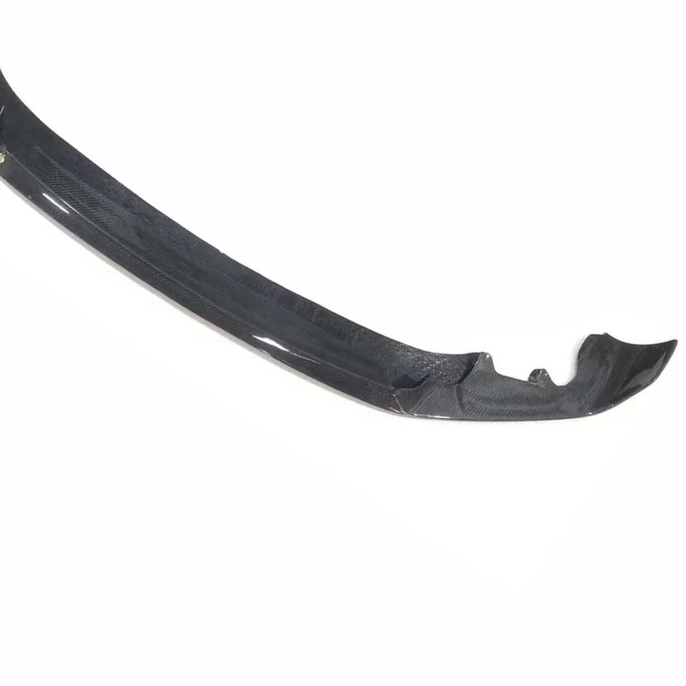 Carbon fibre front splitter V1 for BMW M2 OG showing weave