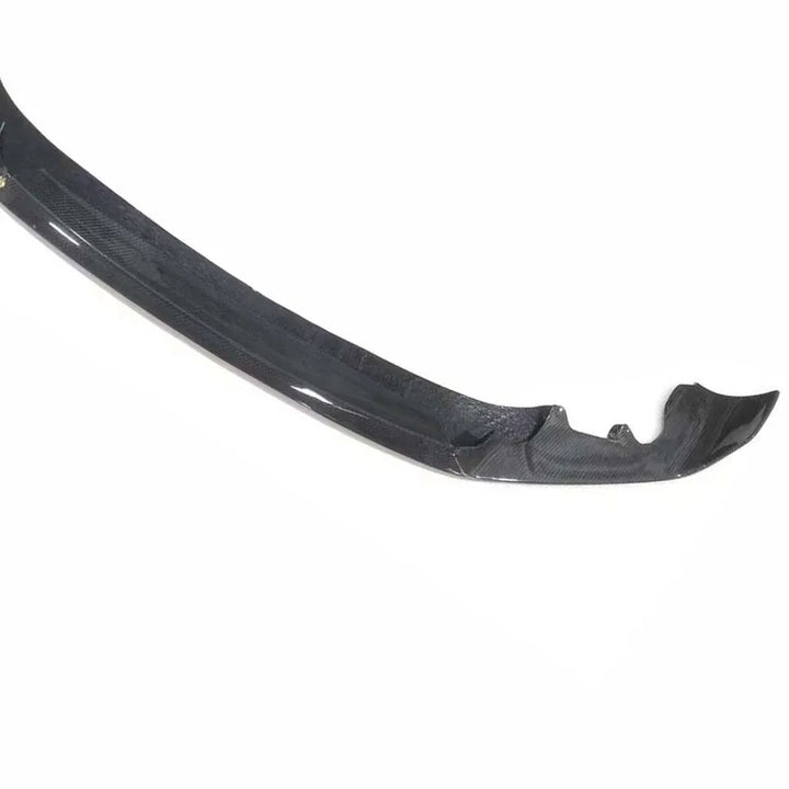 Carbon fibre front splitter V1 for BMW M2 OG showing weave