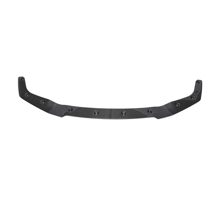Carbon fibre front splitter V2 for BMW M2 OG showing weave