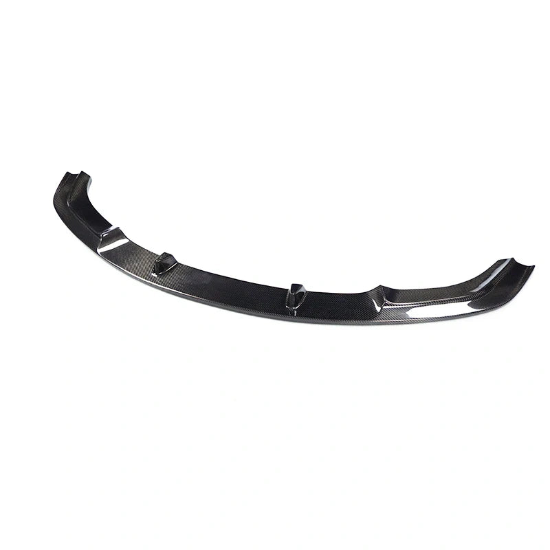 Carbon fibre front splitter V4 for BMW M2 OG showing weave