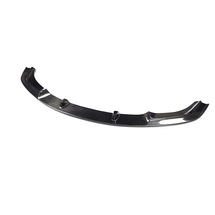 Carbon fibre front splitter V4 for BMW M2 OG showing weave