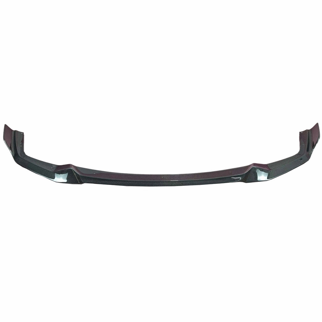 Carbon fibre front splitter V1 for BMW M2C showing weave