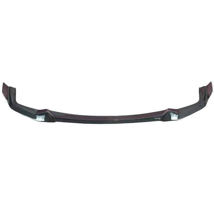 Carbon fibre front splitter V1 for BMW M2C showing weave