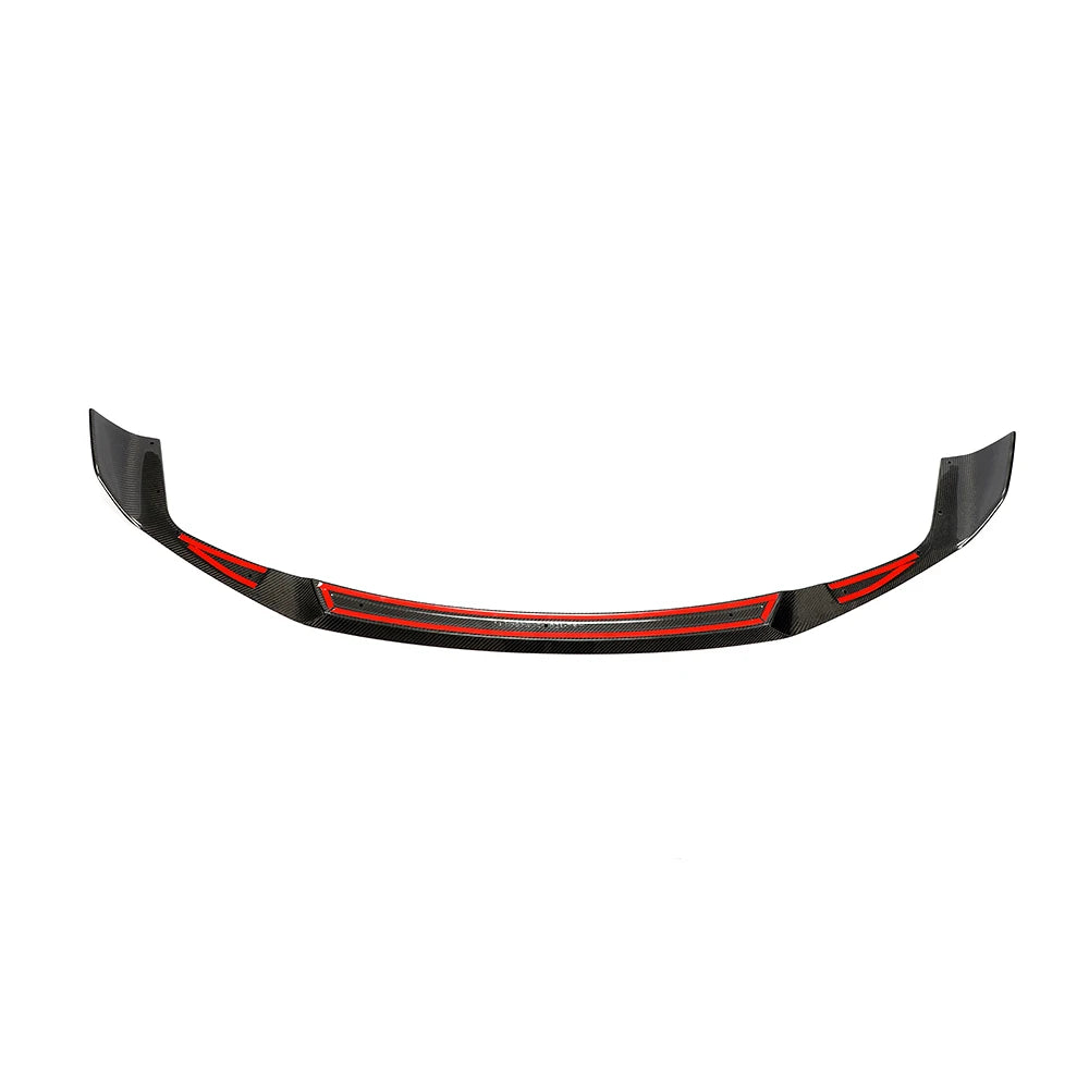 BMW M2 Competition F87 genuine carbon fibre front splitter V2 top view