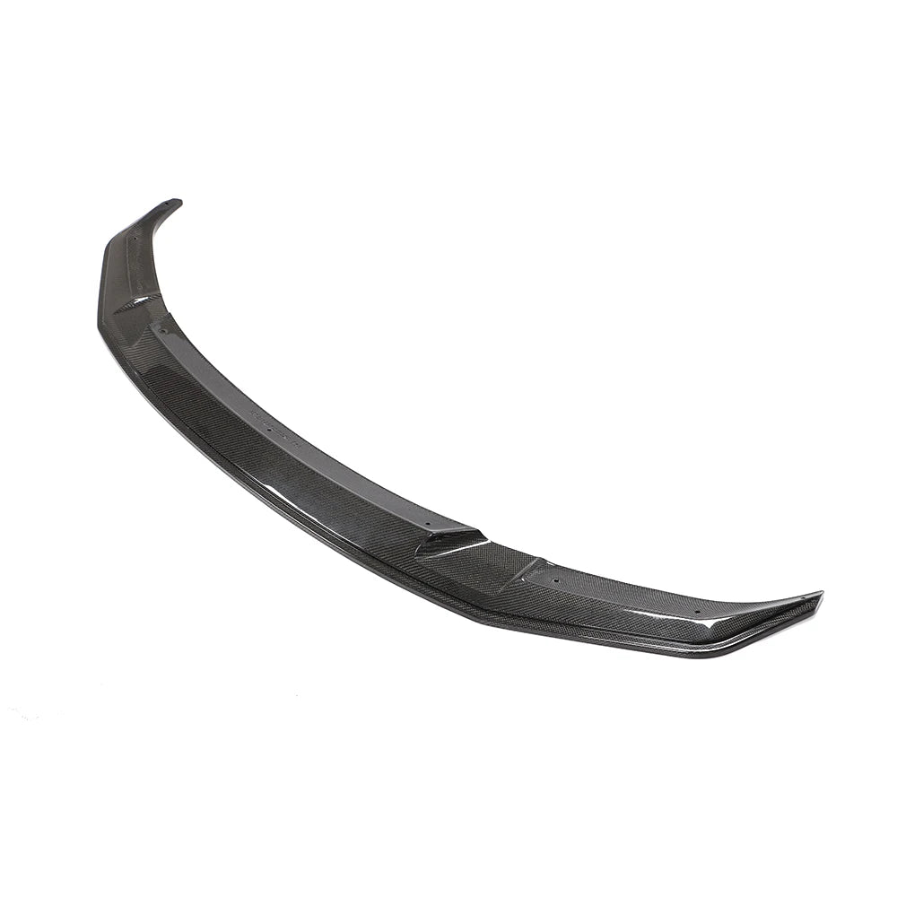Carbon fibre front splitter V3 for BMW M2C showing weave