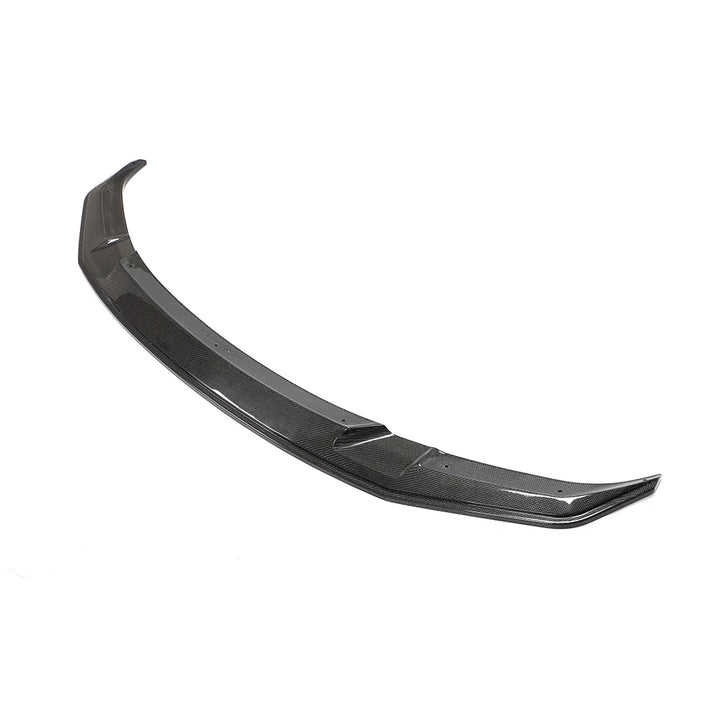 Carbon fibre front splitter V3 for BMW M2C showing weave