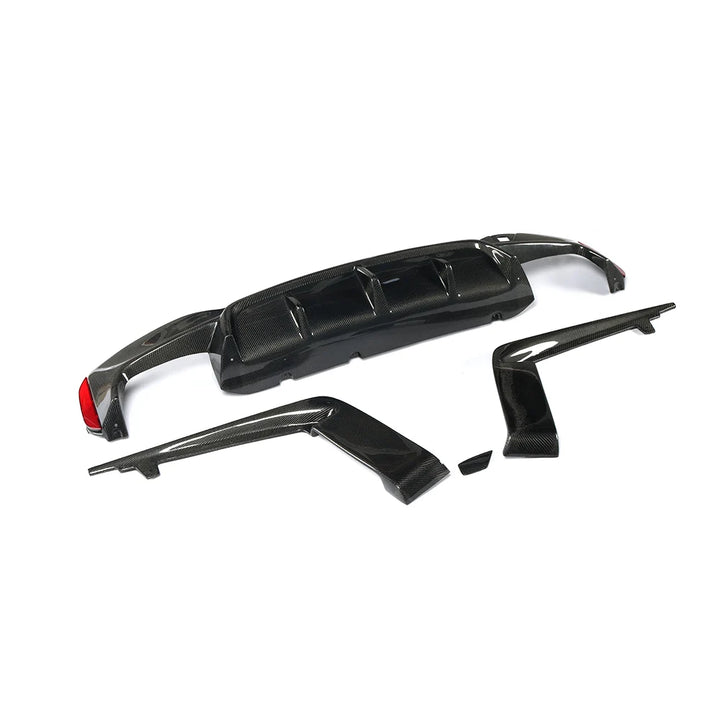 BMW M5 F90 Pre-LCI genuine carbon fibre rear diffuser V1 alternate shot