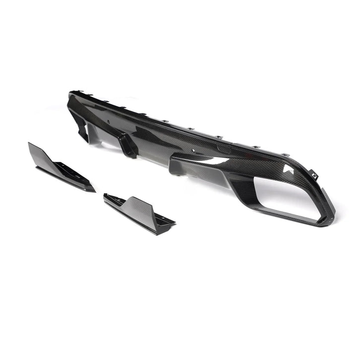 BMW X5M F95 Pre-LCI dry carbon fibre rear diffuser with corners