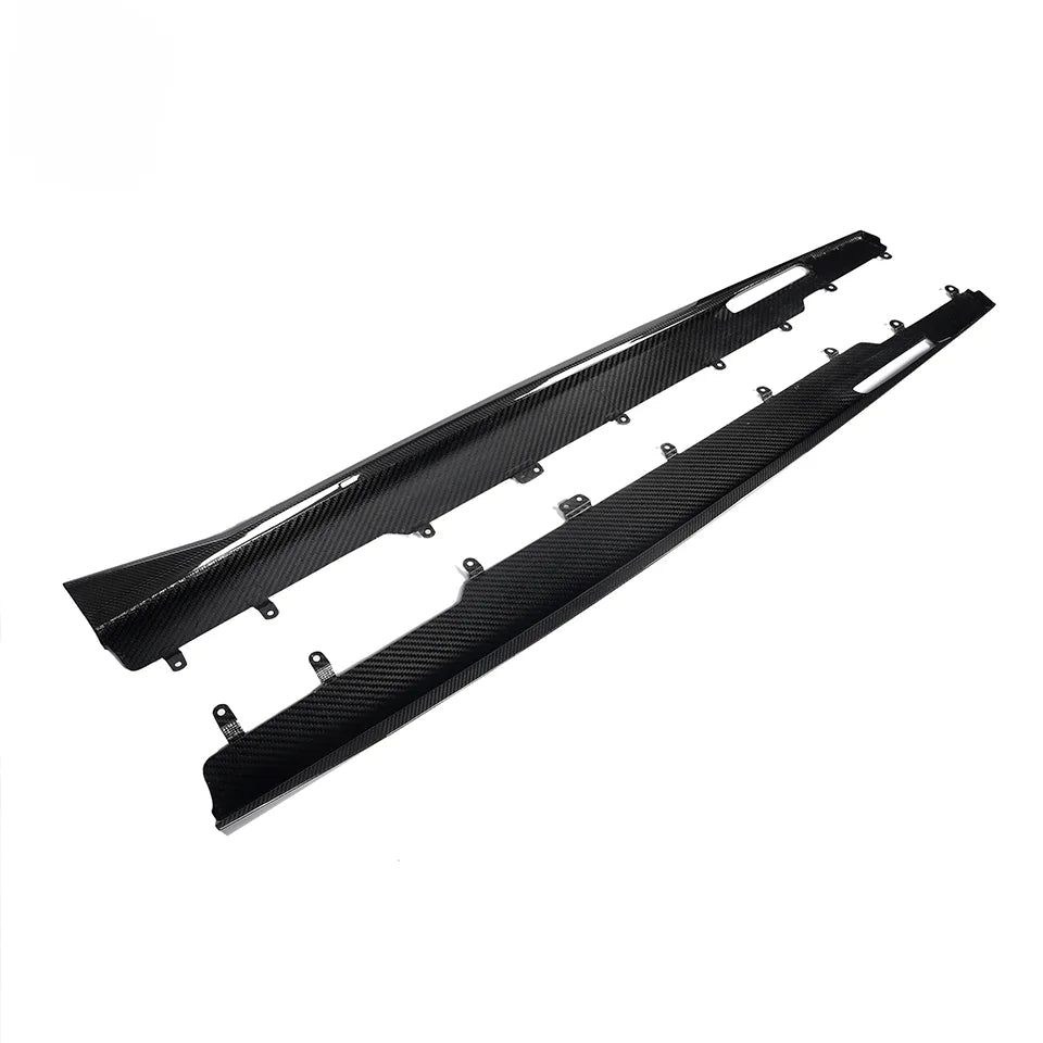 BMW X5 X5M X6 X6M G05 G06 dry carbon fibre side skirts pair