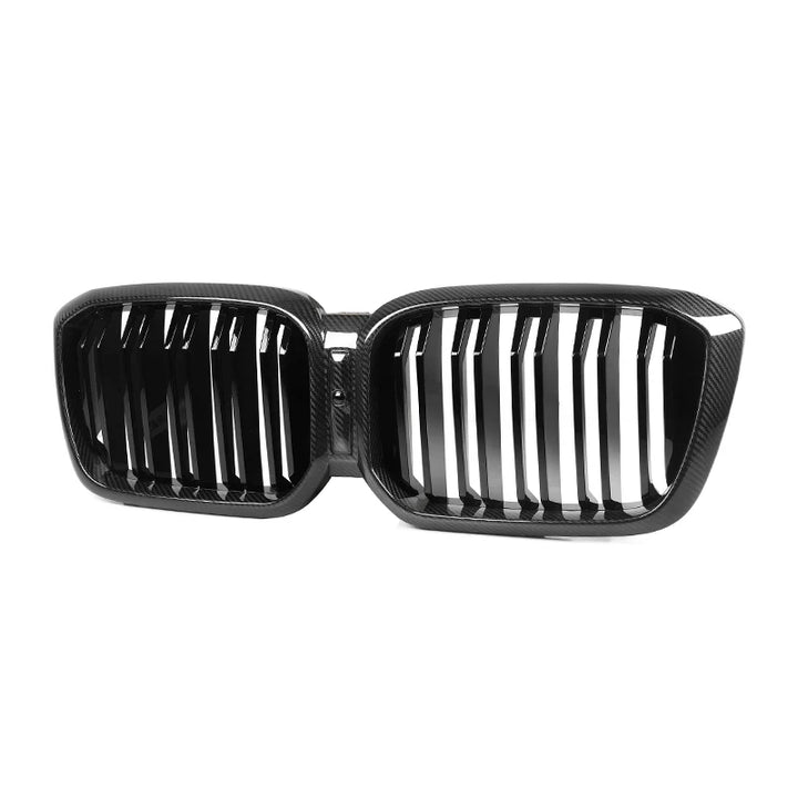 BMW X3 X3M X4 X4M LCI dry carbon fibre double slat kidney grille
