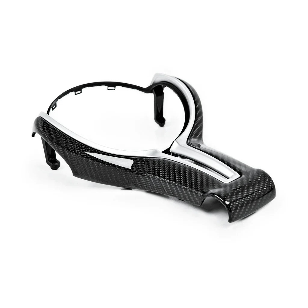 BMW Fxx M car carbon fibre steering wheel trim