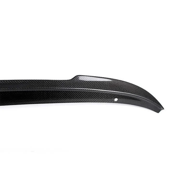 BMW X4 G02 carbon fibre spoiler V1 close-up showing weave