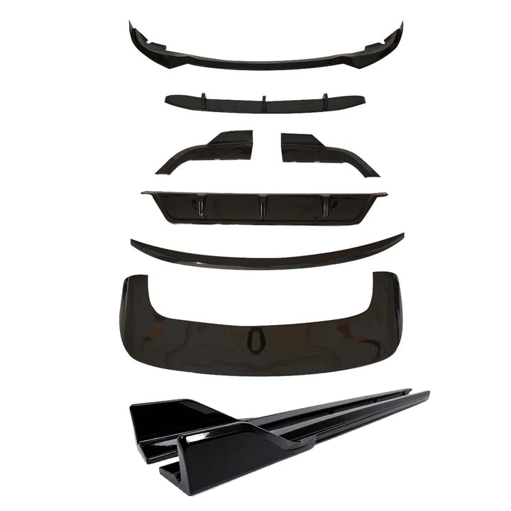 BMW X5 G05 gloss black front splitter rear diffuser side skirts spoiler