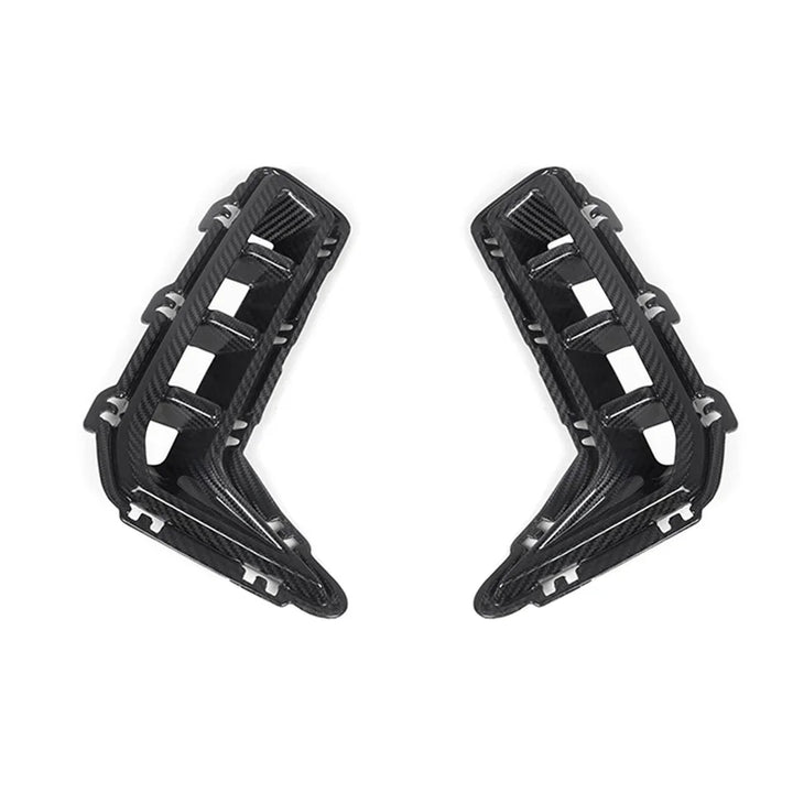 BMW X5 G05 M Sport LCI dry carbon fibre front bumper corners pair