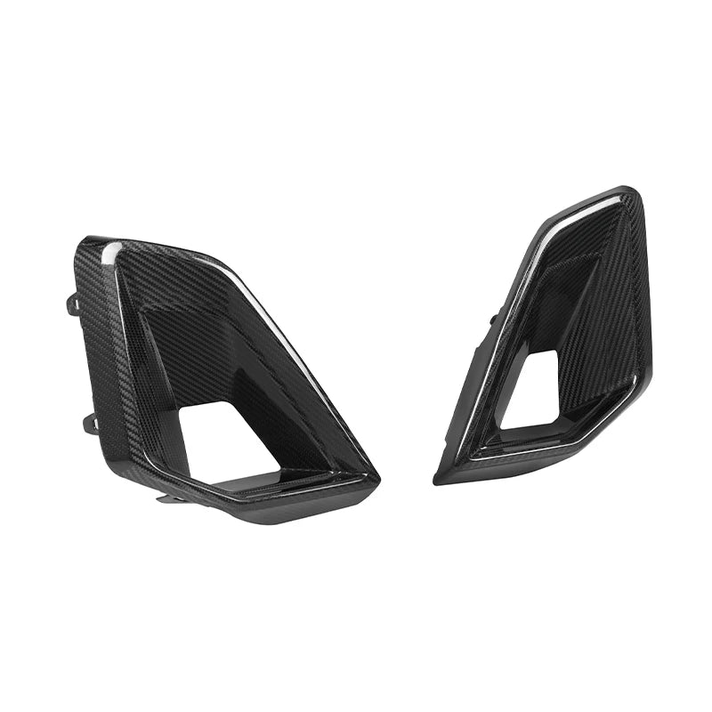 BMW X5 G05 LCI dry carbon fibre front duct add-on top view