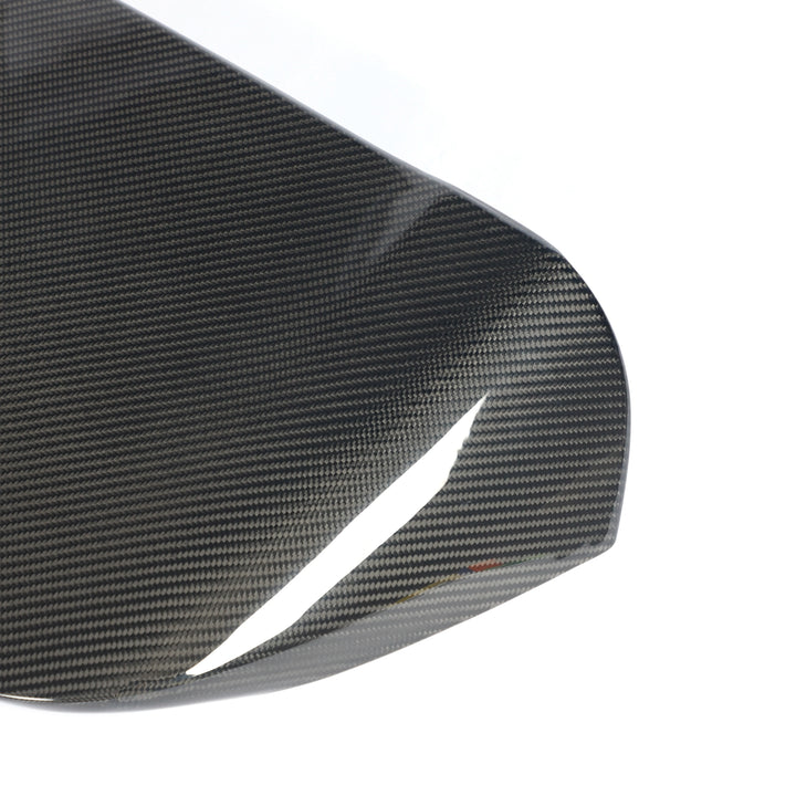 BMW X5M F95 LCI tailgate carbon fibre spoiler detail close up
