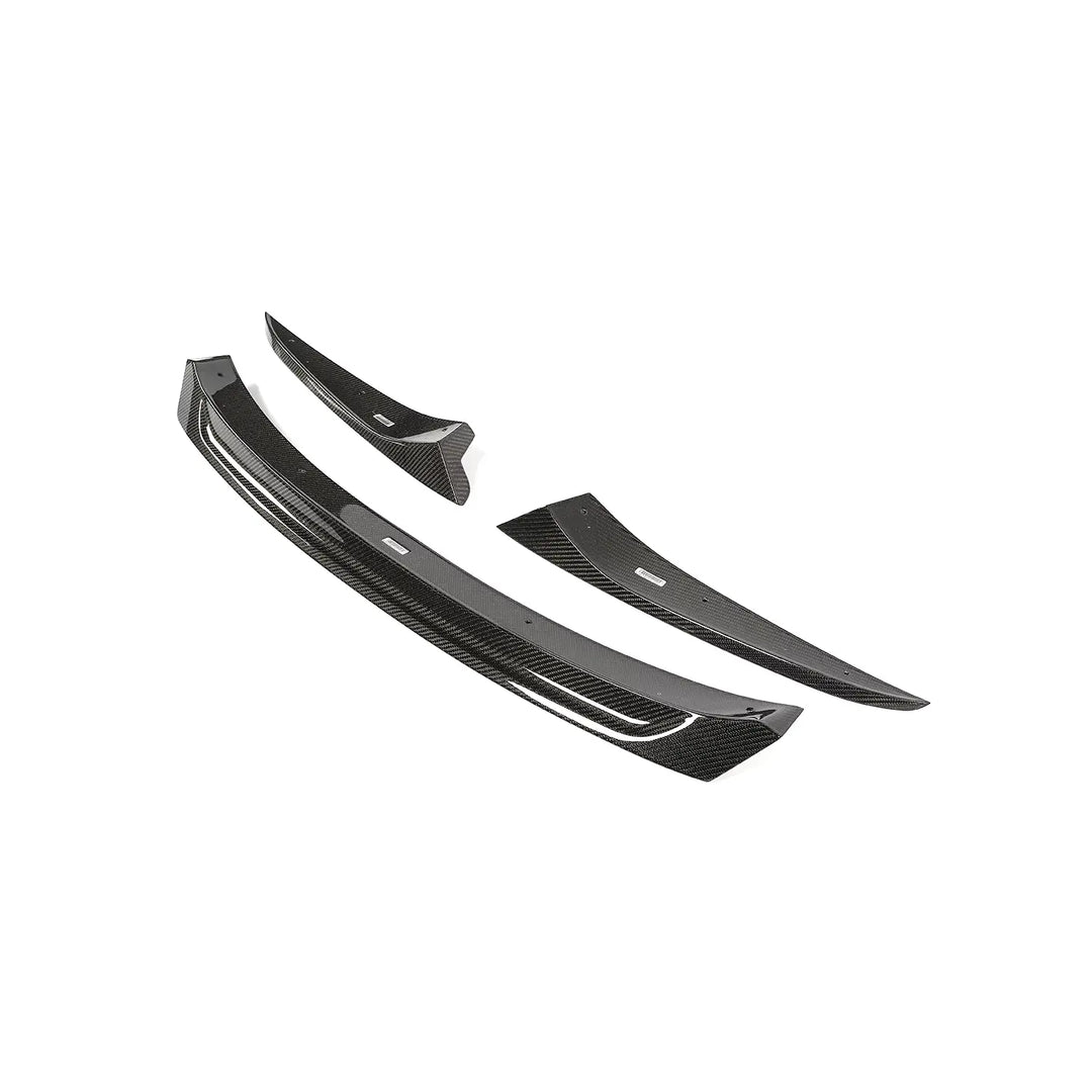 BMW G16 Gran Coupé dry carbon fibre front splitter V1 close-up