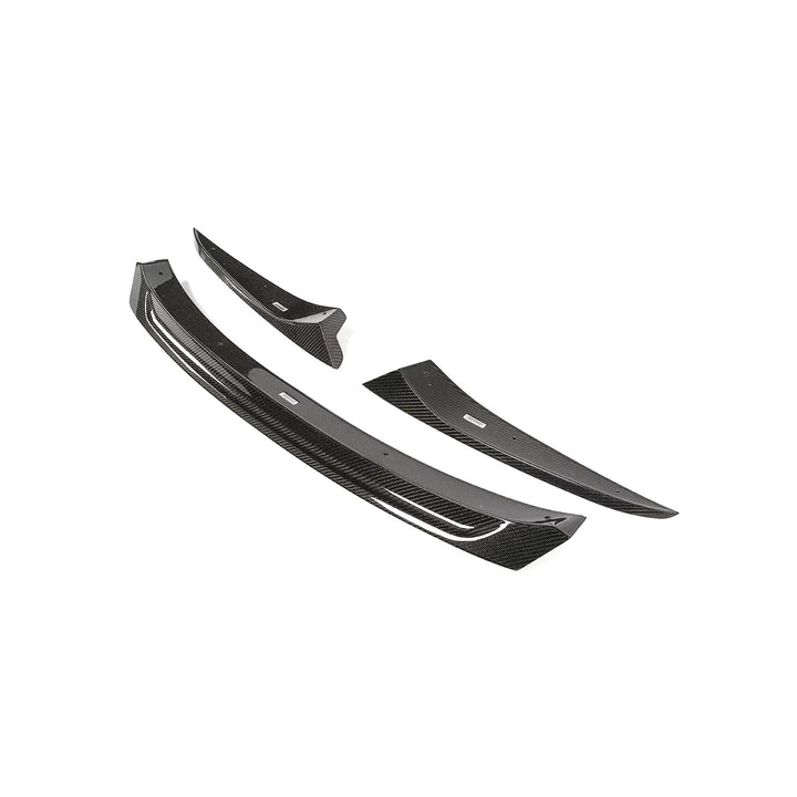 BMW G16 Gran Coupé dry carbon fibre front splitter V1 close-up