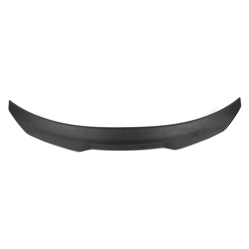 BMW M8 F92 carbon fibre spoiler showing kick-up profile