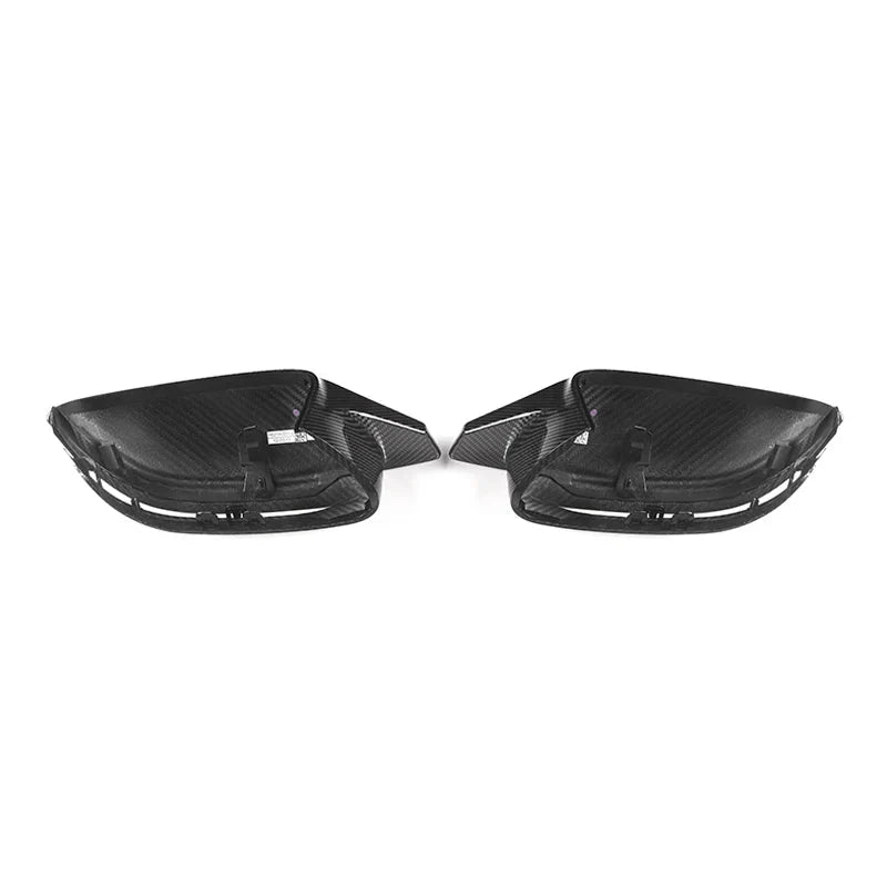 BMW G30 5 Series dry carbon fibre mirror cover close-up