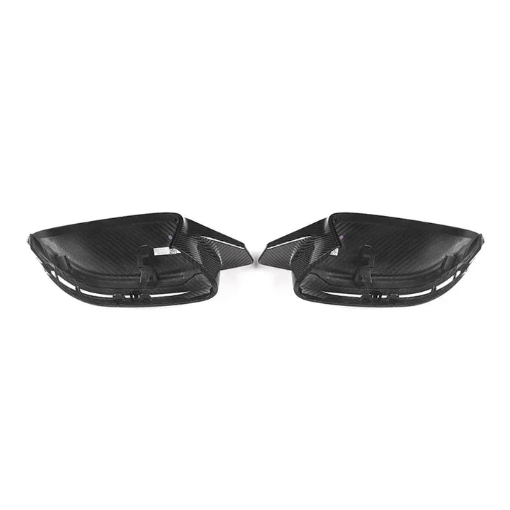 BMW G30 5 Series dry carbon fibre mirror cover close-up