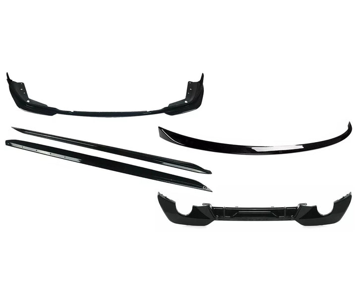BMW G20 3 Series Pre-LCI gloss black body kit V1 dual exhaust alternate shot