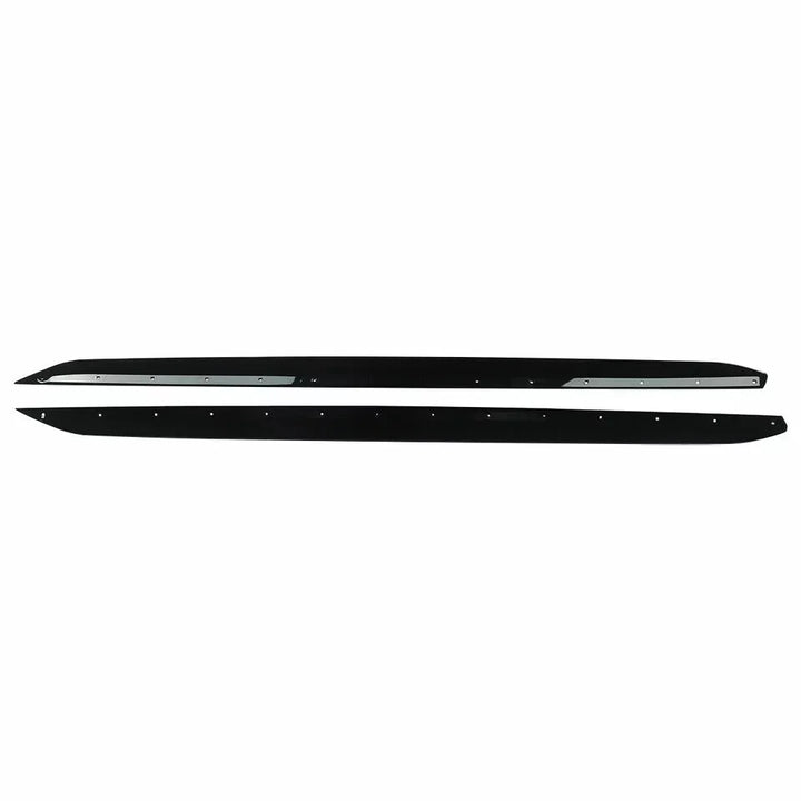 Gloss black front splitter side skirts and diffuser for BMW G20 M Sport