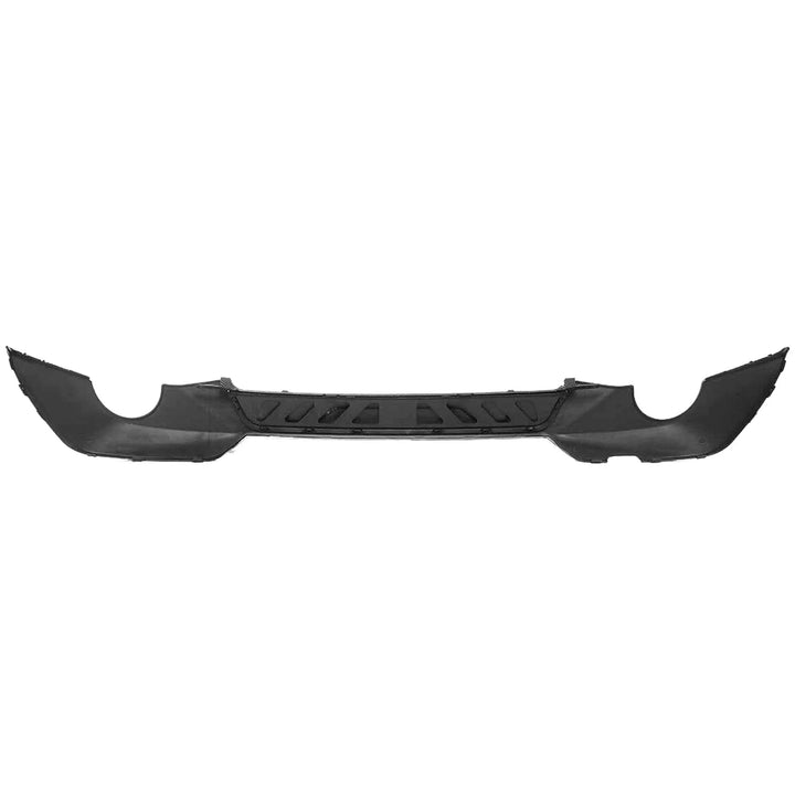 Gloss black ABS rear diffuser for BMW 3 Series G20/G21 dual exhaust top view