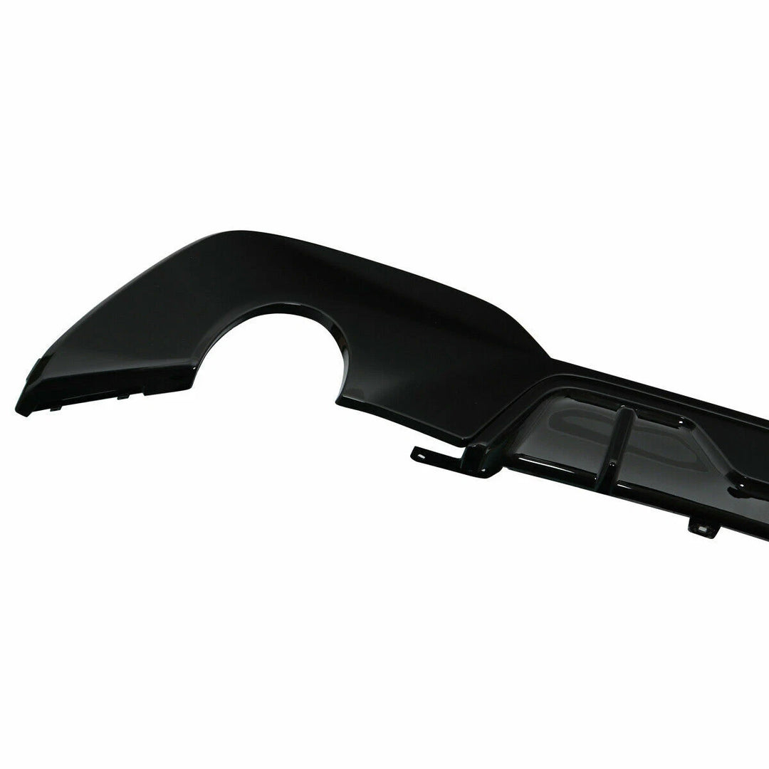 BMW G20 3 Series gloss black diffuser rear view one exit each side