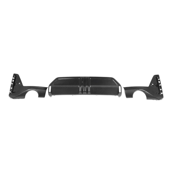 BMW 3 Series G20/G21 LCI M Sport Dry Carbon Fibre Rear Diffuser, Round Tips V1 (2022+)