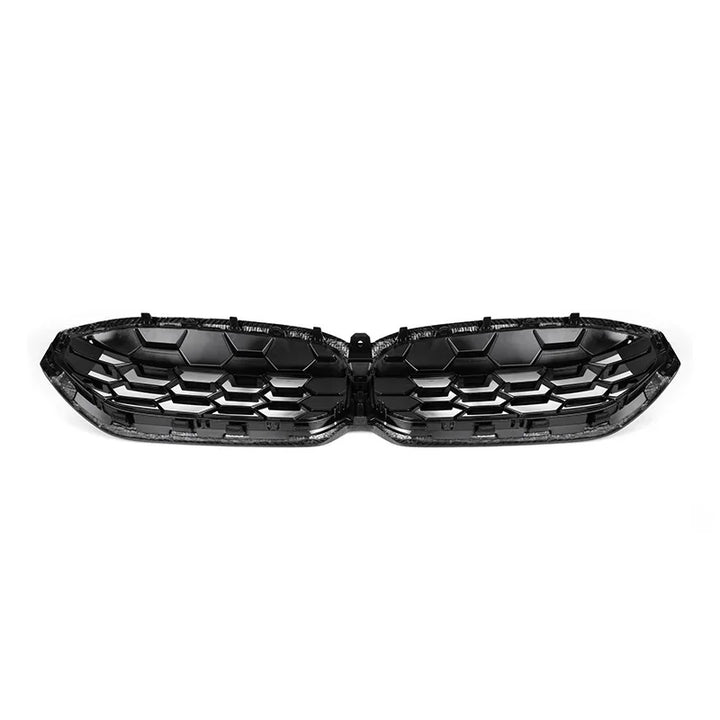 Genuine dry carbon fibre diamond slat kidney grille for BMW 3 Series G20 G21 LCI